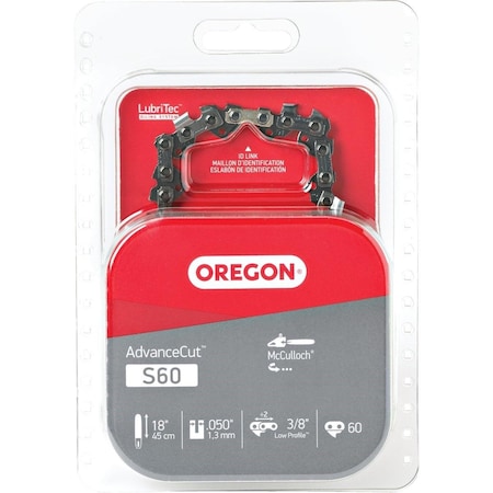 Oregon Cutting Oregon AdvanceCut 18 In. Chainsaw Chain S60